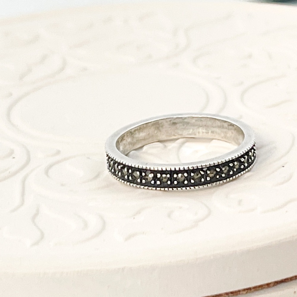 Judith Jack Vintage Sterling Marcasite Ring